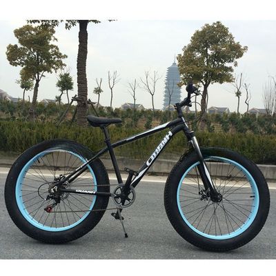 26&quot; 4,0 Alluminio Legato 7 Velocità Grande Pneumatico Fat Pneumatico Bicicleta da neve con mozzo di alluminio