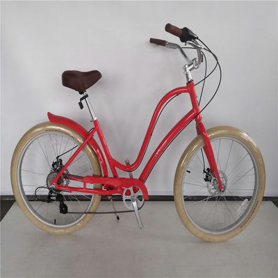 Coaster Brake 26 pollici Single Speed Hybrid Unisex Beach Cruiser Bike con pneumatici 26*2.35