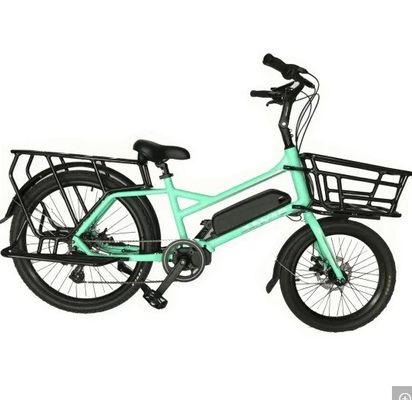 Bicicletta elettrica per la famiglia o per il trasporto di merci con impugnatura a doppia densità e forcella in alluminio di Ananda Bafang