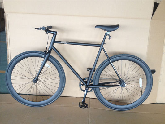 Custom Matt Black Fixie Bike Frame per adulti 700C Single Speed Urban Fitness Cruiser