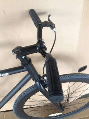 Custom Matt Black Fixie Bike Frame per adulti 700C Single Speed Urban Fitness Cruiser