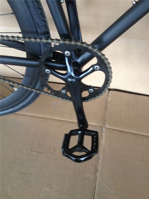 Custom Matt Black Fixie Bike Frame per adulti 700C Single Speed Urban Fitness Cruiser