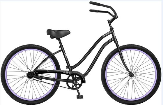 Step Through Design 26 Inch Beach Cruiser Bike con freno a piedi e colore bianco