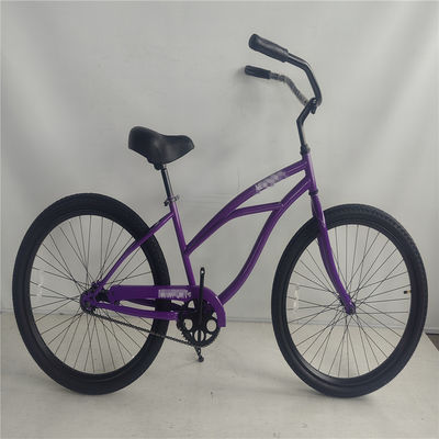 Step Through Design 26 Inch Beach Cruiser Bike con freno a piedi e colore bianco
