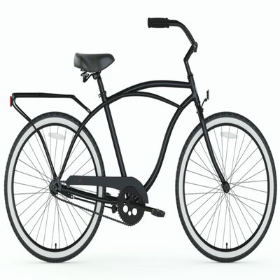 26 pollici colore rosso classico uomo Beach Cruiser biciclette con grande e comodo sedile