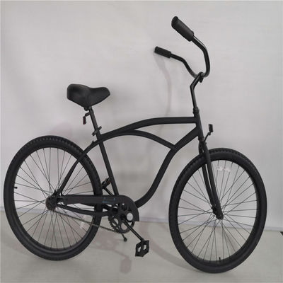 26 pollici colore rosso classico uomo Beach Cruiser biciclette con grande e comodo sedile