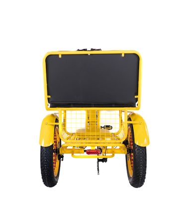 Rickshaw elettrico 750W Motor BaFang anteriore 21AH batteria al litio 60KM USA Adulto 24 &quot;Fat Snow Grande pneumatico Sedile passeggero