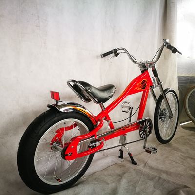 24&quot; V freno/disco freni 4.0 pneumatici single speed chopper bicicletta per il mercato americano