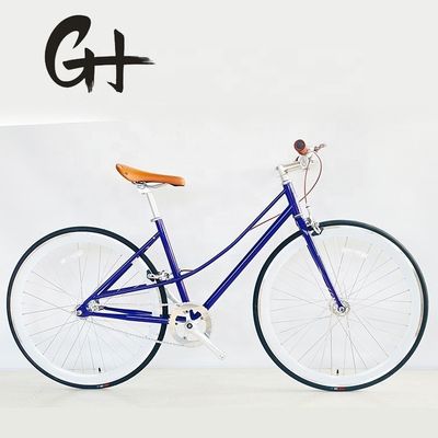 City bike a scatto fisso con passo singolo personalizzato 700C Lady Women Gril CE USA