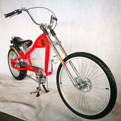 24&quot; V freno/disco freni 4.0 pneumatici single speed chopper bicicletta per il mercato americano