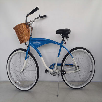 Fork Materiale Acciaio Adulti Uomini Beach Cruiser Bike 26 Inch Single Speed Personalizza Logo
