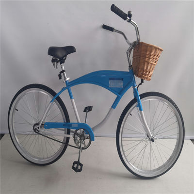 Logo personalizzato Adulti Bici ibridi a velocità singola da 26 pollici per donne Bici Beach Cruiser