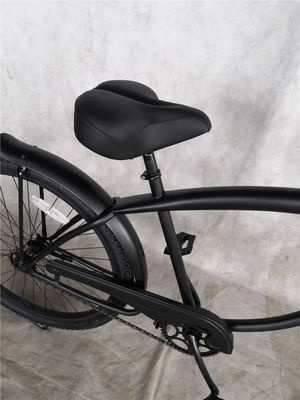26 pollici adulti maschi Single Speed Comfort Beach Cruiser Bike Matte Nero pronto per la spedizione
