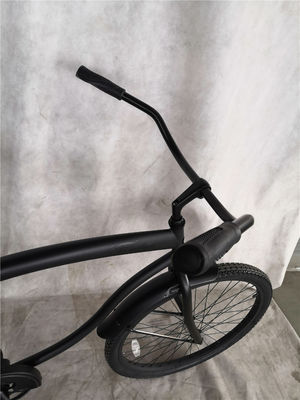 26 pollici adulti maschi Single Speed Comfort Beach Cruiser Bike Matte Nero pronto per la spedizione