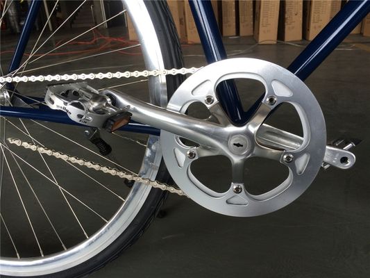 Lasco Adult Mens Single Speed Retro Bike Vintage 4130 City Bikes Ibridi Bicicromoli 700*25C