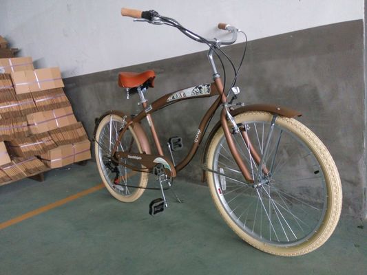 26&quot; SHIMANO 7 velocità Verde CE OEM 2.125 Colore pneumatico mercato USA Adulti Uomini Beach Cruiser Bicicleta