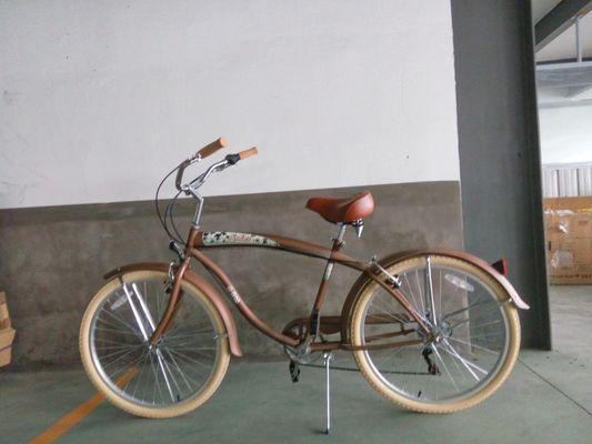 26&quot; SHIMANO 7 velocità Verde CE OEM 2.125 Colore pneumatico mercato USA Adulti Uomini Beach Cruiser Bicicleta