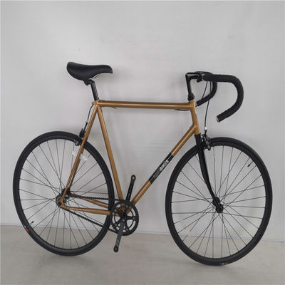 58cm Fixie Bikes con colore rosso Thickslick 700c Pneumatici e forchetta in acciaio 4130 Cornice in cromo