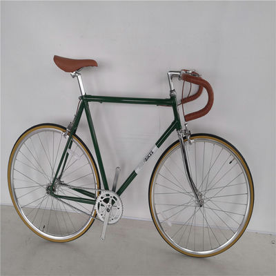 58cm Fixie Bikes con colore rosso Thickslick 700c Pneumatici e forchetta in acciaio 4130 Cornice in cromo