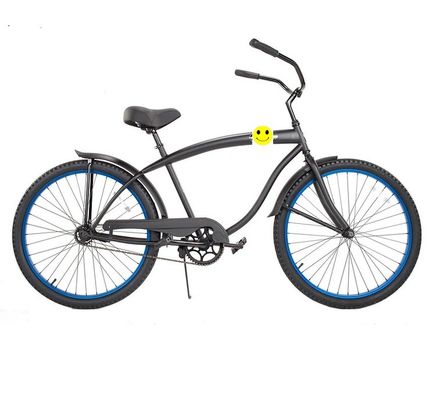 Cornice in acciaio da 26 pollici Cornice rigida 3 velocità Bici da spiaggia da crociera per adulti Uomini e donne