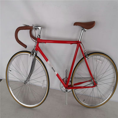 Chromoly Frame 700C Vintage Fixie Bike con capacità di carico del freno a doppio V fino a 150 kg