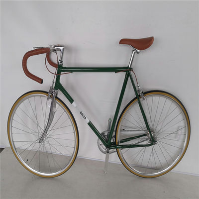 Chromoly Frame 700C Vintage Fixie Bike con capacità di carico del freno a doppio V fino a 150 kg