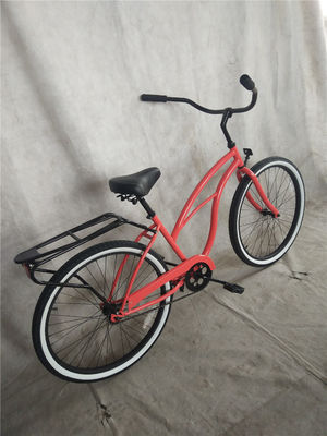 Mint Green Lady Low Step Sport Hybrid Bike Donna Single Speed Comfort Beach Cruiser Bike 26 pollici