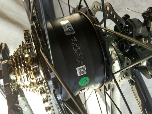 26*4.0 pollici Fat Tire Electric Beach Cruiser Bicicleta Alimentato da 17 Ah batteria al litio
