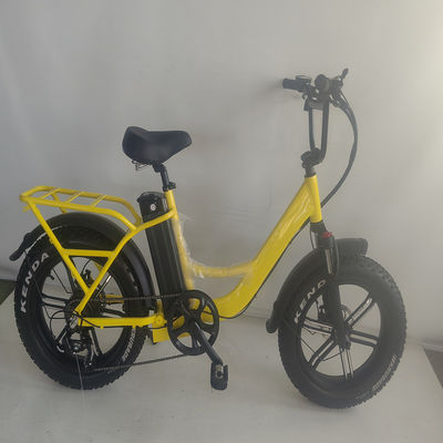 Kenda 20*4.0 Pneumatici e Wellgo Pedal 48V 750W Bicicleta elettrica pieghevole per Beach Cruiser