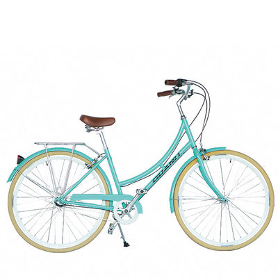 1.8m lunghezza telaio in acciaio 700C donne Single Speed City Bike per il mercato americano OEM / ODM