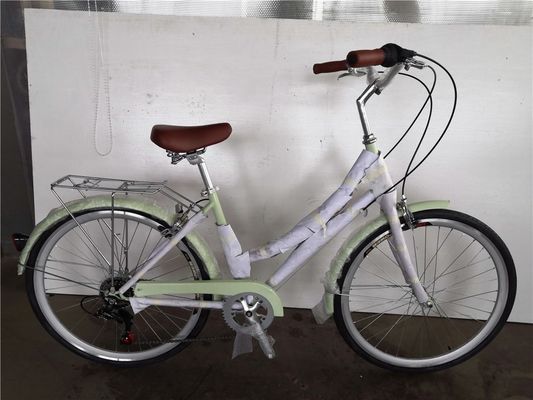 1.8m lunghezza telaio in acciaio 700C donne Single Speed City Bike per il mercato americano OEM / ODM