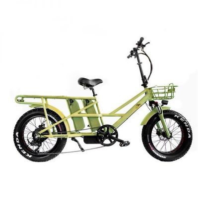 Distanza lunga consegna bici elettrica di carico con doppia batteria al litio e freno a disco