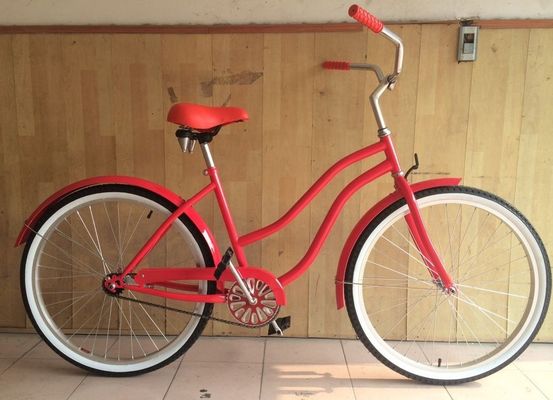 26&quot; monovolume a velocità singola Lady Beach Cruiser Bike Aluminum Alloy Frame OEM Logo per Lady