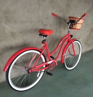 26&quot; monovolume a velocità singola Lady Beach Cruiser Bike Aluminum Alloy Frame OEM Logo per Lady