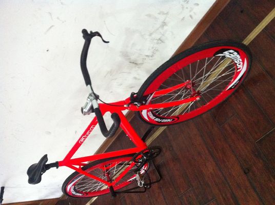 Cornice in alluminio 700C OEM Flip-Flop Single Speed Red Road Handlebar Fixie Gear Bicicleta