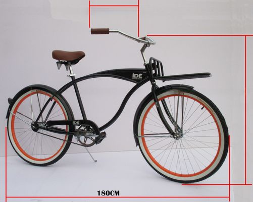 Logo personalizzato 26&quot; Monoposto a velocità singola freno Beach Cruiser Bike per uomini negli Stati Uniti