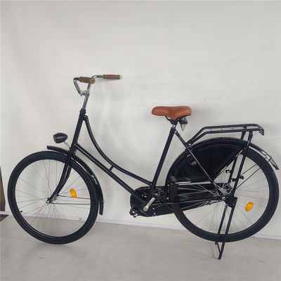 Single Speed 28 Inch Vintage Classic Black Lady Oma Holland City Cruiser Dutch Bike Bicicletta per donne