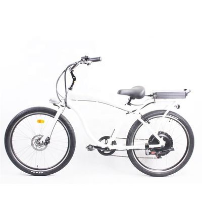 High Speed 26&quot; Electric Beach Cruiser Bike con motore da 1000W e batteria al litio da 48V 14Ah