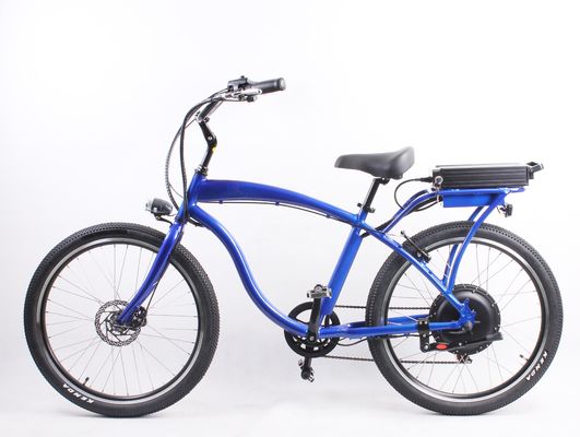 High Speed 26&quot; Electric Beach Cruiser Bike con motore da 1000W e batteria al litio da 48V 14Ah