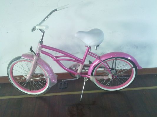 20&quot; Monoposto a velocità singola Freno rosa Logo OEM Americano Mini Kid Small Frame CE Girl Beach Cruiser Bicicleta