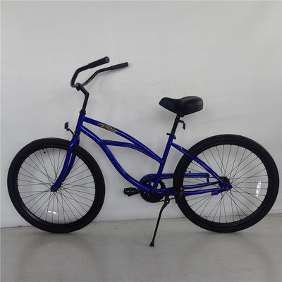 2024 Modello 26&quot; Single Gear Foot Brake Anti-Rust Beach Cruiser Bike femminile Forchetta in acciaio