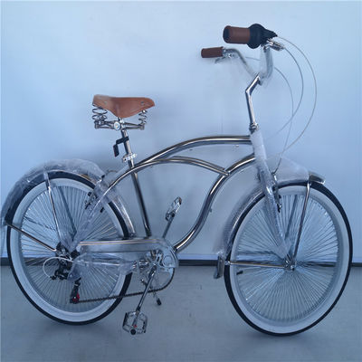 26 pollici di alluminio cornice maschile adulto Beach Cruiser Bike con 7 velocità Shimano Derailleur
