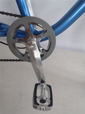 Cornice in lega di alluminio da 26 pollici 7 velocità Vintage Beach Cruiser Bike con portabagagli posteriore