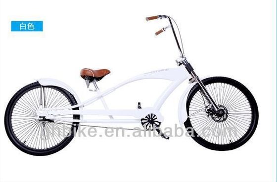 26' Long Frame Chopper Beach Cruiser Bike con pedale in lega e forcella in acciaio