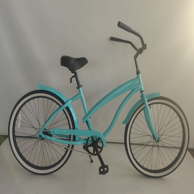 Cornice in alluminio da 26 pollici a motore ibrido da donna da beach cruiser 2024 senza ammortizzatore posteriore