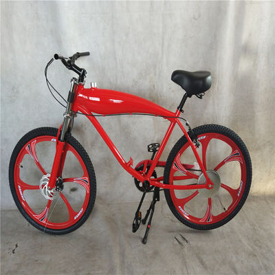 Cornice di bicicletta motorizzata a gas da 26 pollici con serbatoio di benzina e kit motore da 80cc