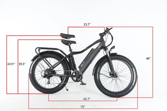 Larghezza del pneumatico 26*4&quot; 7 velocità Fat Snow Tire Bicicletta elettrica da montagna con motore medio Bafang