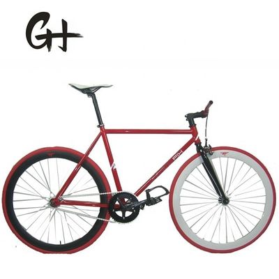 Forcella Materiale Acciaio 700C Hi-Ten Telaio OEM CE Mozzo Flip-Flop a velocità singola Bicicletta a scatto fisso