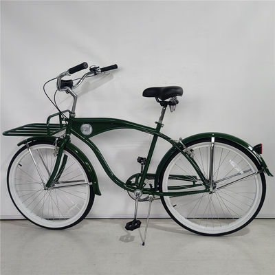 Big Logo Adulti 26 pollici Single Speed Beach Cruiser Bicicleta con opzione di portabici anteriore