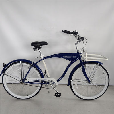 Big Logo Adulti 26 pollici Single Speed Beach Cruiser Bicicleta con opzione di portabici anteriore